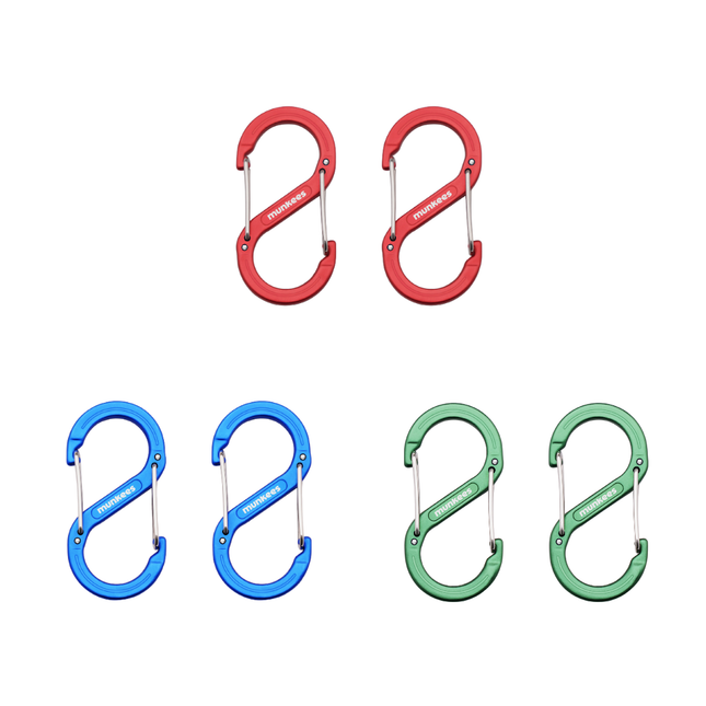 Munkees Forged S-Carabiner Small 6cm - Pack of 2