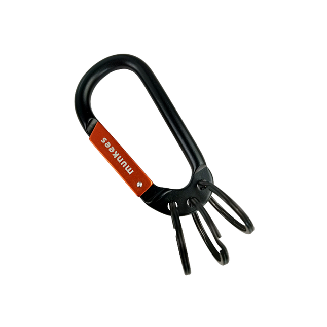 Munkees Carabiner w/ 3 Keyrings