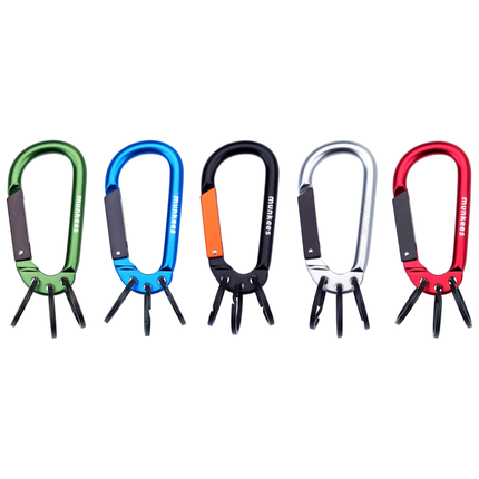 Munkees Carabiner w/ 3 Keyrings