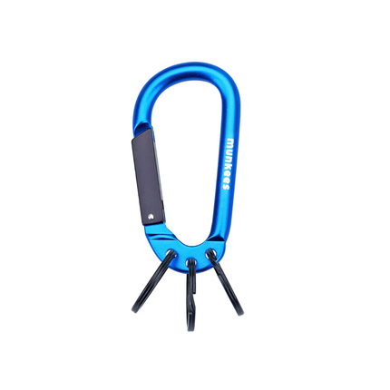 Munkees Carabiner w/ 3 Keyrings