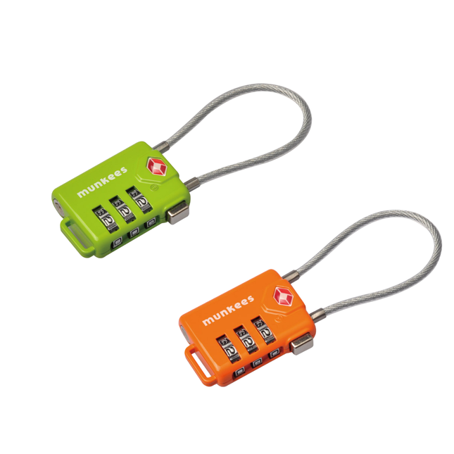 Munkees TSA-Approved Cable Combination Lock