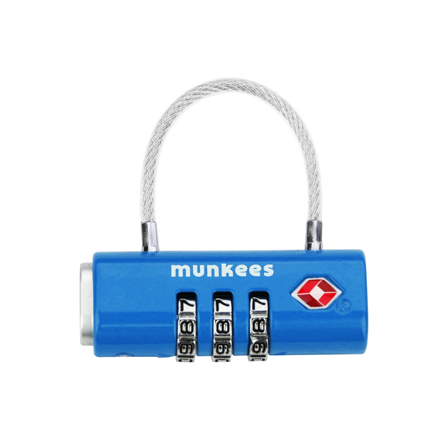 Munkees TSA-Approved Rectangular Cable Lock
