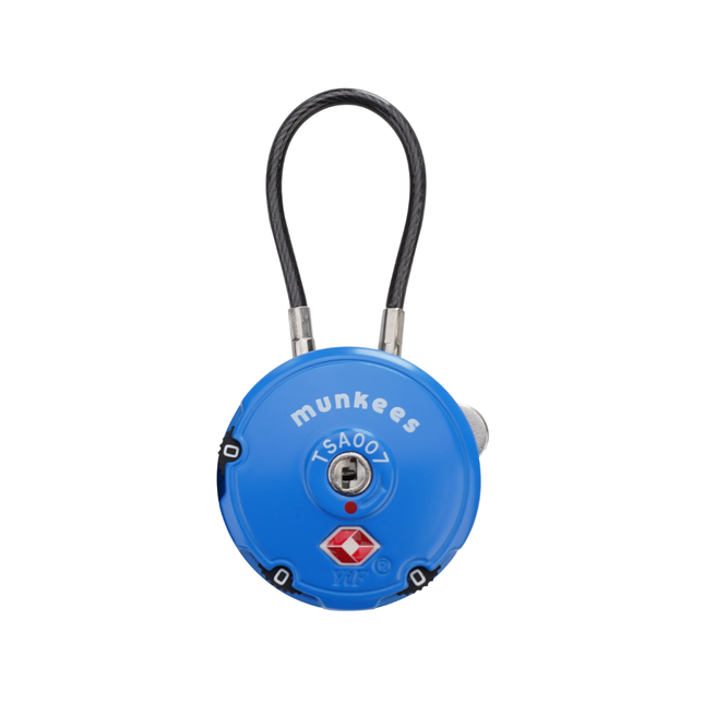 Munkees TSA-Approved Round Cable Lock