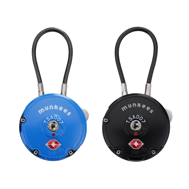 Munkees TSA-Approved Round Cable Lock