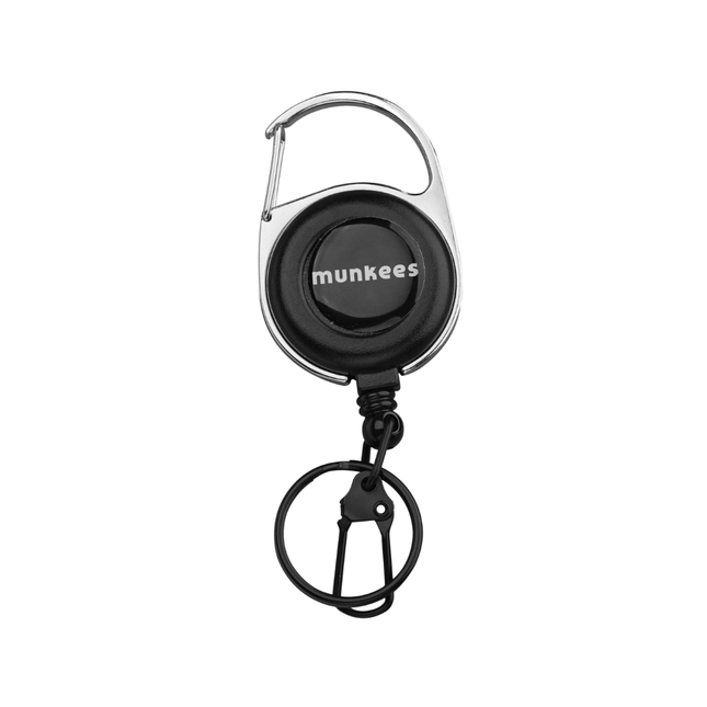 Munkees Retractable Carabiner Reel w/ Clip