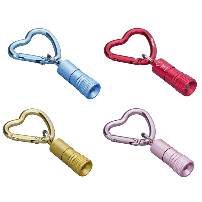 Munkees LED Flashlight with Heart Carabiner