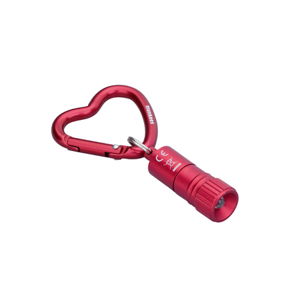Munkees LED Flashlight with Heart Carabiner