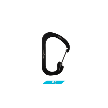 Nite Ize SlideLock Carabiner Stainless Steel #6 - Black