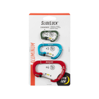 Nite Ize SlideLock Carabiner Aluminum Combo #2 #3 #4 - 3 Pack - Assorted
