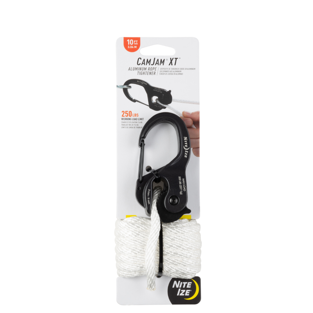 Nite Ize CamJam XT Aluminm Rope Tightener - with Rope or without