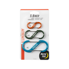 Nite Ize S Biner Aluminum Dual Carabiner Combo #2 #3 #4 - 3 Pack - Assorted