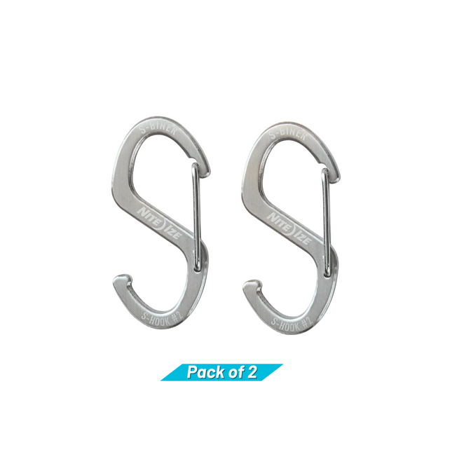 Nite Ize S Biner Hook N Hold S Hook - Small - Pack of 2