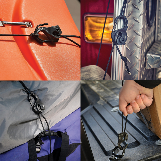 Nite Ize CamJam Cord Tigtener - Pack of 2 - with 8 ft. rope