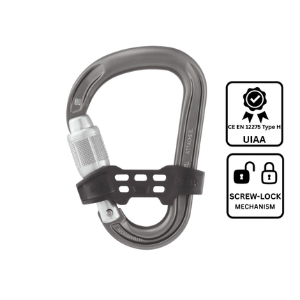 Petzl ATTACHE BAR Carabiner - Screw-Lock
