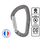 Petzl DJINN Carabiner - Straight-Gate - Gray
