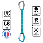 Petzl DJINN AXESS Quickdraw - 25cm - Turquoise