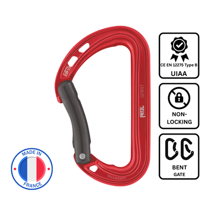 Petzl SPIRIT Carabiner - Bent-Gate