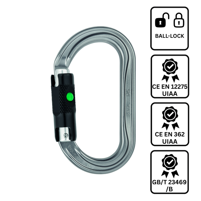 Petzl OK Carabiner - Ball-Lock