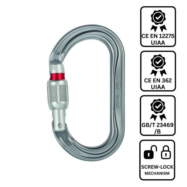 Petzl OK Carabiner - Screw-Lock