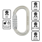 Petzl OXAN Carabiner - Triact-Lock - Gray
