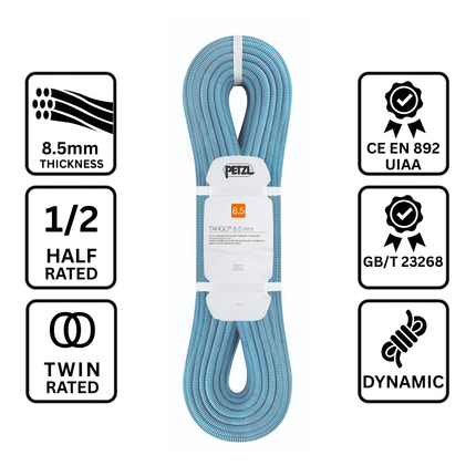 Petzl TANGO 8.5mm Rope - Half/Twin - Dynamic