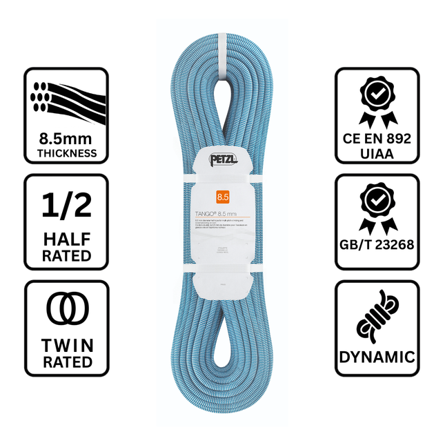 Petzl TANGO 8.5mm Rope - Half/Twin - Dynamic