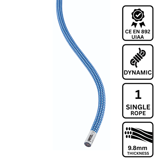 Petzl CONTACT WALL 9.8mm Rope - Single - Dynamic - 30 meters
