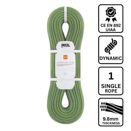 Petzl CONTACT WALL 9.8mm Rope - Single - Dynamic - 40 meters