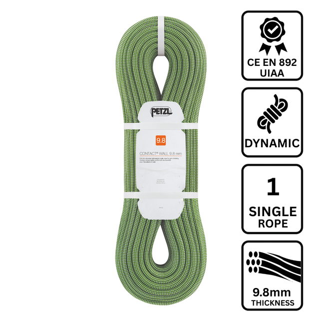 Petzl CONTACT WALL 9.8mm Rope - Single - Dynamic - 40 meters