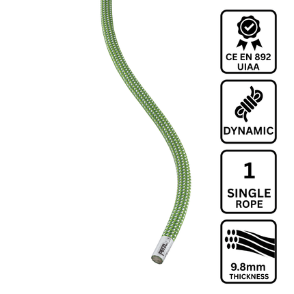 Petzl CONTACT WALL 9.8mm Rope - Single - Dynamic - 40 meters