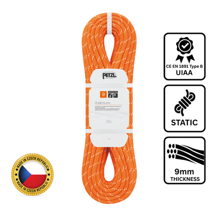 Petzl PUSH 9mm Rope - Semi-Static