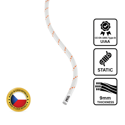 Petzl PUSH 9mm Rope - Semi-Static