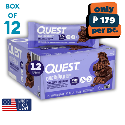 Quest Nutrition Overload Protein Bar - Box of 12