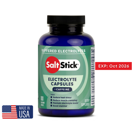 SaltStick Caps + Caffeine - 100-count Bottle