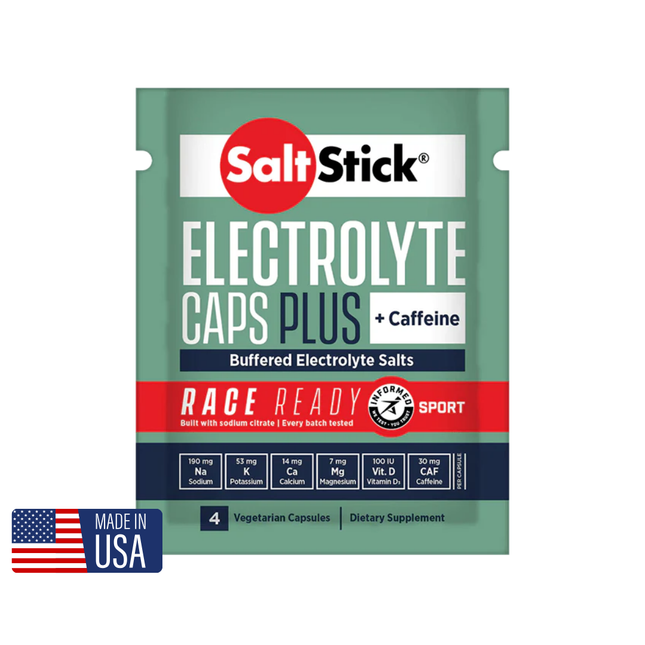 SaltStick Caps + Caffeine - 4-count Pack