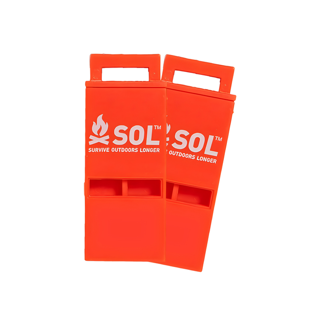 Survive Outdoors Longer SOL Slim Rescue Howler Whistle - Pack of 2