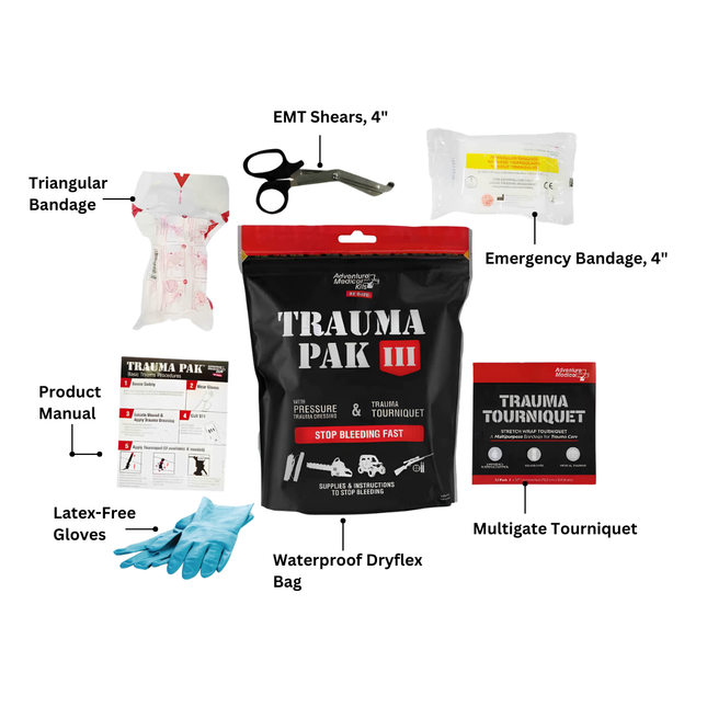 Adventure Medical Kits Trauma Pak III Comprehensive Wound Dressing Kit