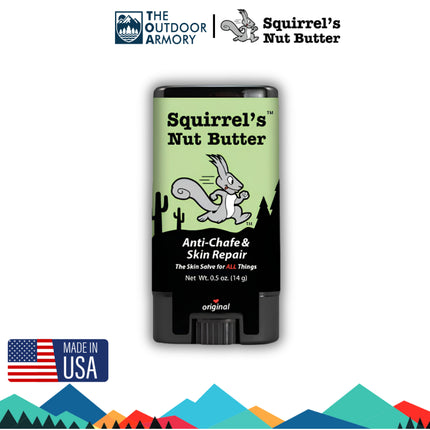 Squirrel’s Nut Butter Anti-Chafe & Skin Repair Salve - Original - 15ml Stick