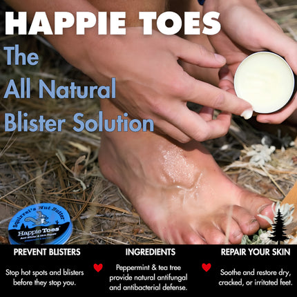 Squirrel’s Nut Butter Happie Toes Anti-Blister & Skin Repair Foot Salve - 9ml Packet