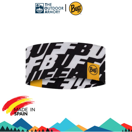 The Original BUFF® CoolNet UV® Wide Headband - Logo Multi