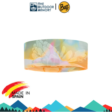 The Original BUFF® CoolNet UV® Wide Headband - Esmerald Seagrove Green