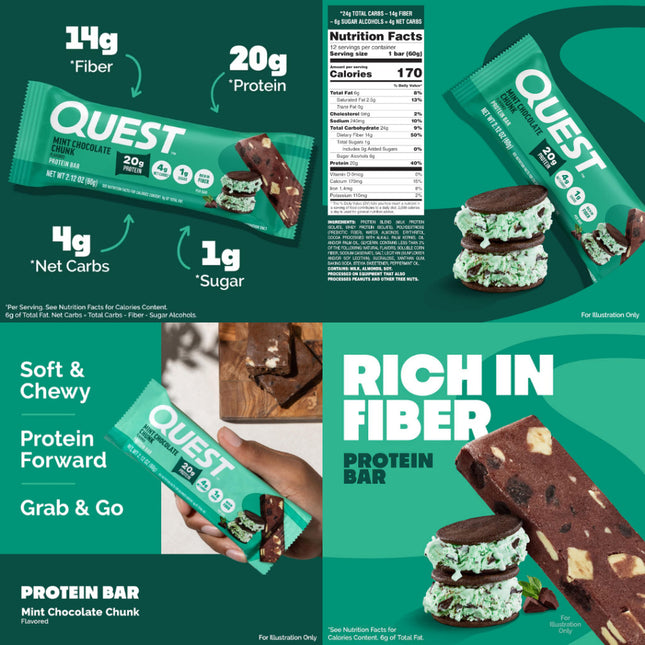 Quest Nutrition Protein Bar - Box of 12