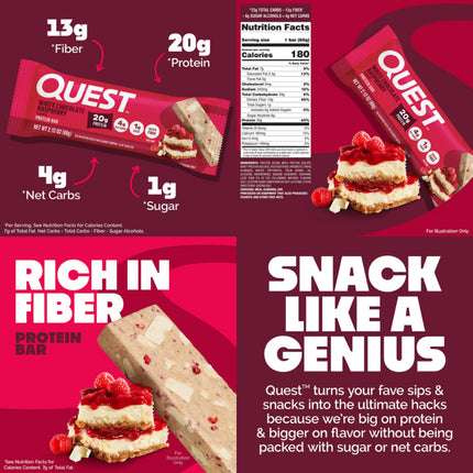 Quest Nutrition Protein Bar - Box of 12