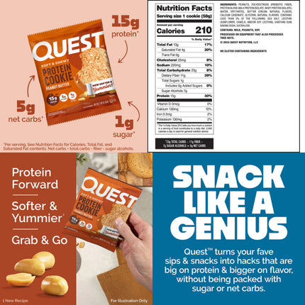 Quest Nutrition Protein Cookie - Box of 12