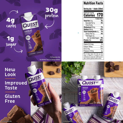 Quest Nutrition Protein Shake - Box of 12