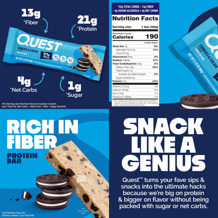 Quest Nutrition Protein Bar - Box of 12