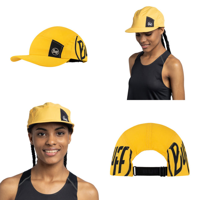 The Original BUFF® 5-Panel Go Cap - Logo Yellow