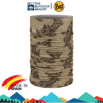 The Original BUFF® CoolNet UV® Neckwear - Lake River Khaki