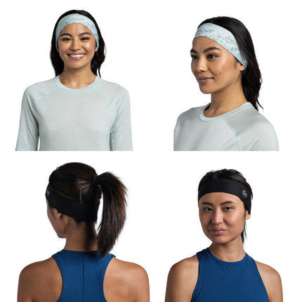 The Original BUFF® CoolNet UV® Slim Headband - Eukar Seagrove Green