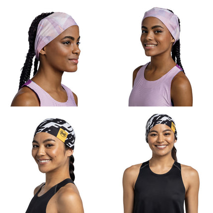 The Original BUFF® CoolNet UV® Wide Headband - Shane Orchid